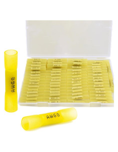 Conectores de Empalme Termorretráctil SVAAR 40 PCS 8 AWG Amarillo