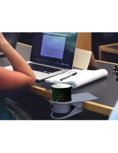 Soporte para Taza de Escritorio EMXGB Gris - Clip Multifuncional 2