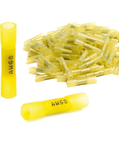 Conectores de Empalme Termorretráctil SVAAR 40 PCS 8 AWG Amarillo