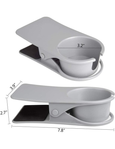 Soporte para Taza de Escritorio EMXGB Gris - Clip Multifuncional