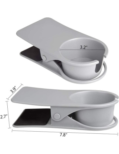 Soporte para Taza de Escritorio EMXGB Gris - Clip Multifuncional