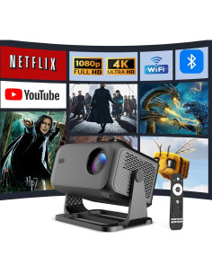 Proyector NOBKLEN 1080P Android 13 WiFi 6 Bluetooth 5.2 2