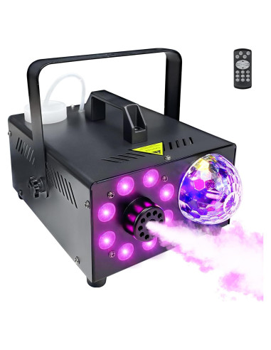 Máquina de Niebla 600W JIYUZEST con Control Remoto y LED