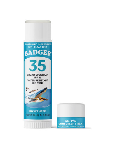 Badger Stick Protector Solar Mineral Facial SPF 35 18.6g