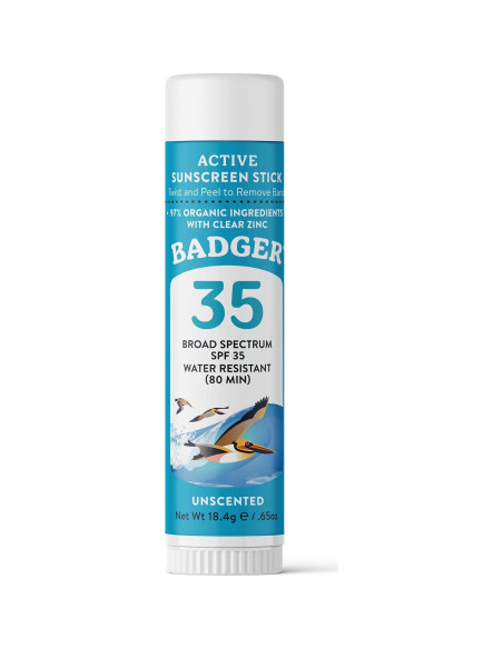 Badger Stick Protector Solar Mineral Facial SPF 35 18.6g