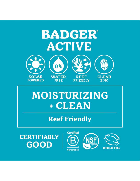 Badger Stick Protector Solar Mineral Facial SPF 35 18.6g