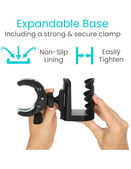 Soporte para Taza Ajustable Vive - Accesorio para Andador y Silla de Ruedas