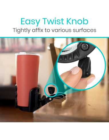 Soporte para Taza Ajustable Vive - Accesorio para Andador y Silla de Ruedas