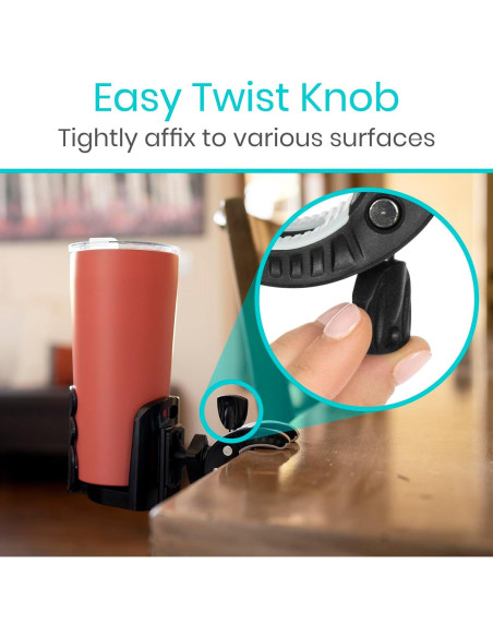 Soporte para Taza Ajustable Vive - Accesorio para Andador y Silla de Ruedas