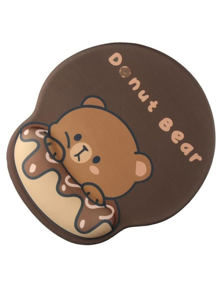 Alfombrilla de Ratón Dohobby Donut con Soporte para Muñeca Marrón Alfombrilla de Ratón Dohobby Donut con Soporte para Muñeca Marrón