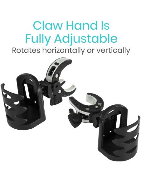 Soporte para Taza Ajustable Vive - Accesorio para Andador y Silla de Ruedas