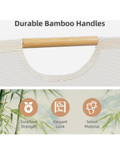 Cesta de Ropa Plegable STORAGE MANIAC 80L Beige Impermeable 2