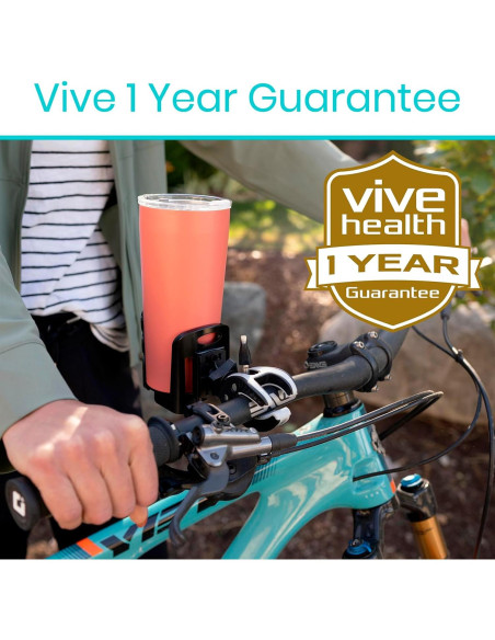 Soporte para Taza Ajustable Vive - Accesorio para Andador y Silla de Ruedas