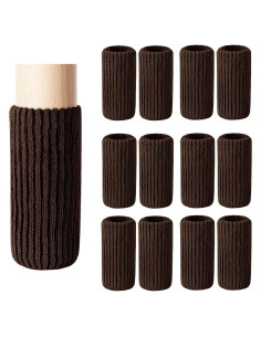 16 Fundas para Patas de Muebles Blendnew - Protección Suelo Café