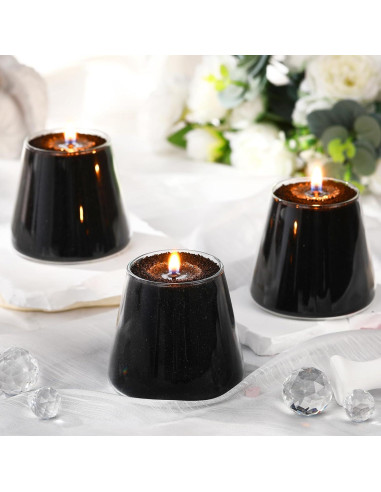 Kit de Velas de Arena MTLEE 1.5 kg con 20 Mechas - Negro