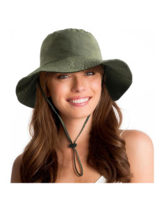 Sombrero de Cubo Plegable Resistente al Agua UPF 50+ Verde
