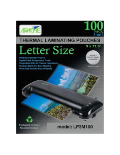 Fundas de Laminado Apache 3 mil Tamaño Carta Paquete de 100