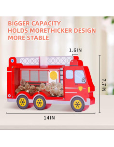 Hucha de Madera Camión de Bomberos Boalord 1.4 kg 2