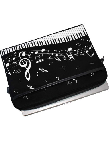 Funda para Laptop MRMIAN 15" con Teclas de Piano y Notas