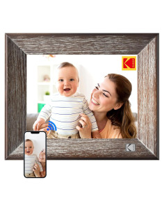 Marco de Fotos Digital KODAK 8" WiFi HD 1024x768 16GB Madera Gris