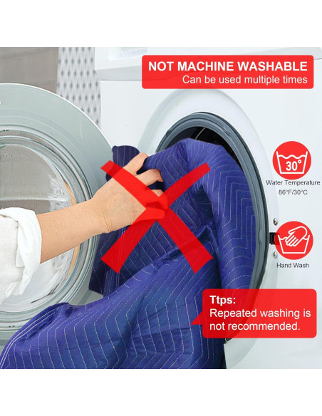 2 Mantas de Mudanza Acolchadas ASBAYSON 182.88x101.6cm Azul