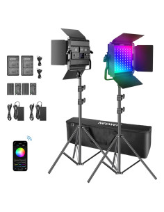 Kit de Luz LED Neewer P200 RGB con Control APP - 360