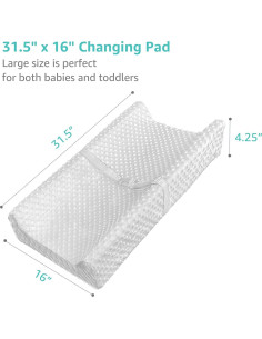 Almohadilla de Cambio de Bebé YENING Impermeable 80x40 cm 2