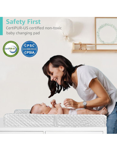 Almohadilla de Cambio de Bebé YENING Impermeable 80x40 cm