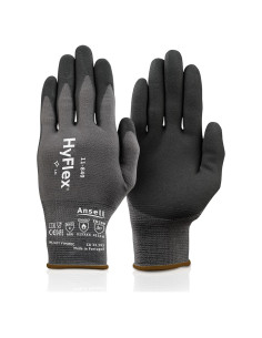 Guantes de Trabajo HyFlex 11-840 Nitrilo Ergonomicos T.7