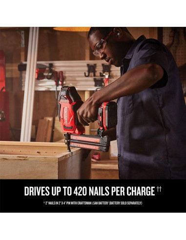 Clavadora Cordless CRAFTSMAN V20 18GA 3.08kg Sin Compresor