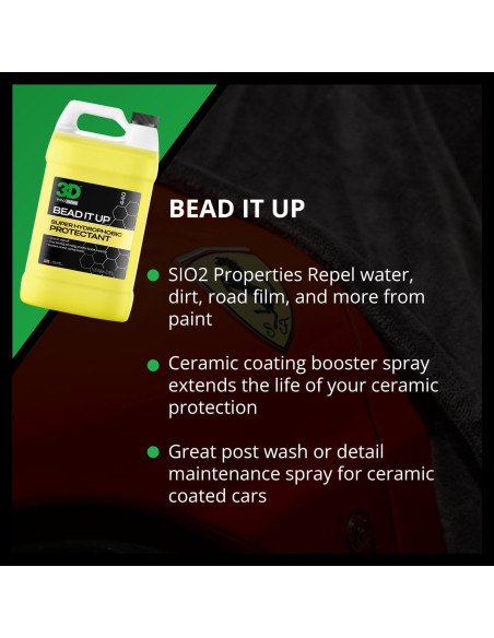 Spray Acelerador Cerámico 3D Bead It Up 3.95kg Hidrofóbico
