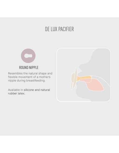 Chupete BIBS De Lux 2-Pack Láttex Natural 0-6 Meses Nube/Azul