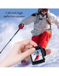 Cámara Mini de Llavero Bewinner 4K UHD 64MP Compacta Negra 2