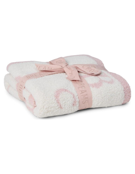 Manta CozyChic ABC Barefoot Dreams Rosa Bebé 76x102 cm Manta CozyChic ABC Barefoot Dreams Rosa Bebé 76x102 cm