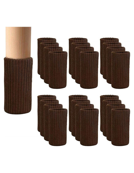 24 Calcetines para Patas de Muebles Blendnew - Café, Lavables
