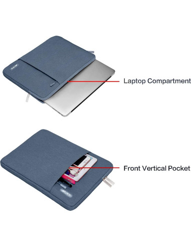 Soporte Reposamuñecas MOSISO + Funda Portátil 13" Azul