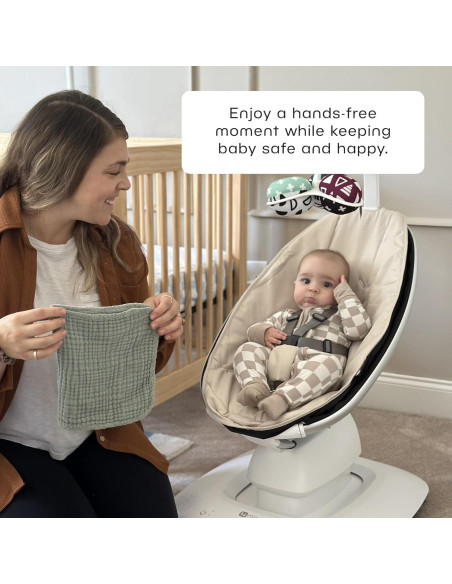 Columpio para Bebés 4moms MamaRoo Bluetooth 5 Movimientos Abeto