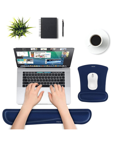 Soporte Reposamuñecas MOSISO + Funda Portátil 13" Azul
