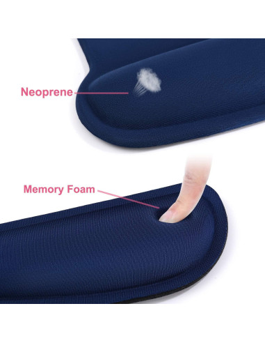 Soporte Reposamuñecas MOSISO + Funda Portátil 13" Azul