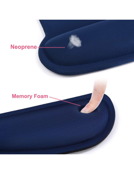 Soporte Reposamuñecas MOSISO + Funda Portátil 13" Azul