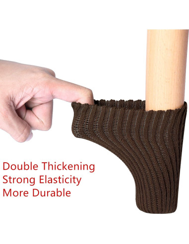 24 Calcetines para Patas de Muebles Blendnew - Café, Lavables