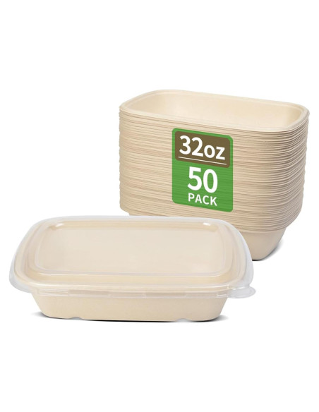 Tazones de Papel para Comida Bloomoon 32 oz 50 Piezas