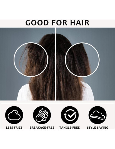 AUAUY Funda de Almohada de Satén 40x80cm Gris Oscuro - 2 Piezas