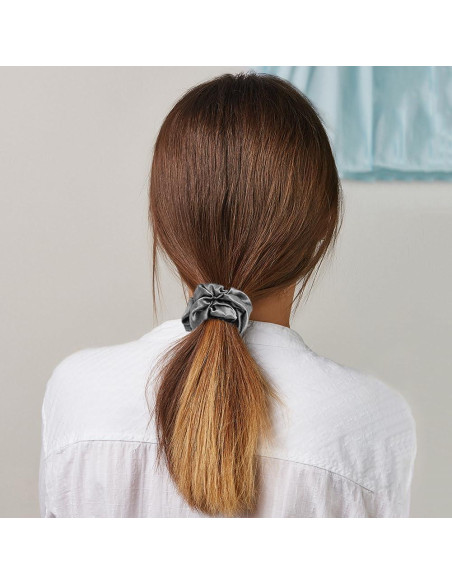 AUAUY Funda de Almohada de Satén 40x80cm Gris Oscuro - 2 Piezas