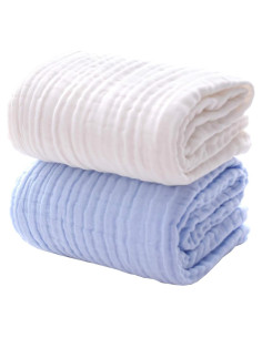 Toallas de Baño para Bebés MUKIN Algodón Suave 2 Piezas