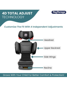 Booster Peg Perego Viaggio Flex 120 Astral, 4D Ajuste Total 2
