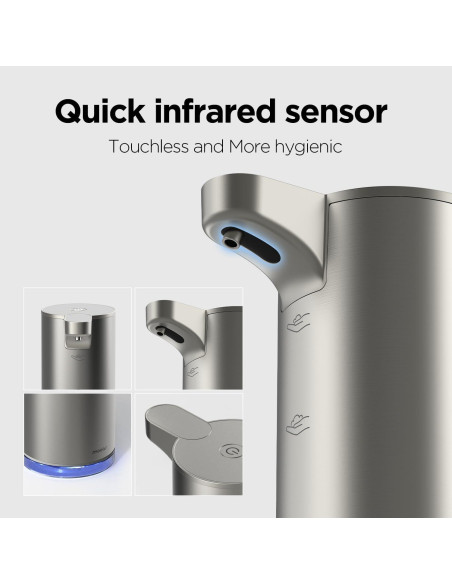 Dispensador Automático de Jabón Espumoso Mooas Marfil 277ml