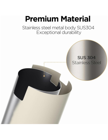 Dispensador Automático de Jabón Espumoso Mooas Marfil 277ml