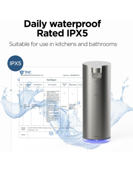 Dispensador Automático de Jabón Espumoso Mooas Marfil 277ml