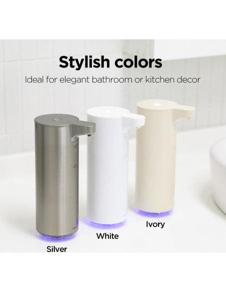 Dispensador Automático de Jabón Espumoso Mooas Marfil 277ml